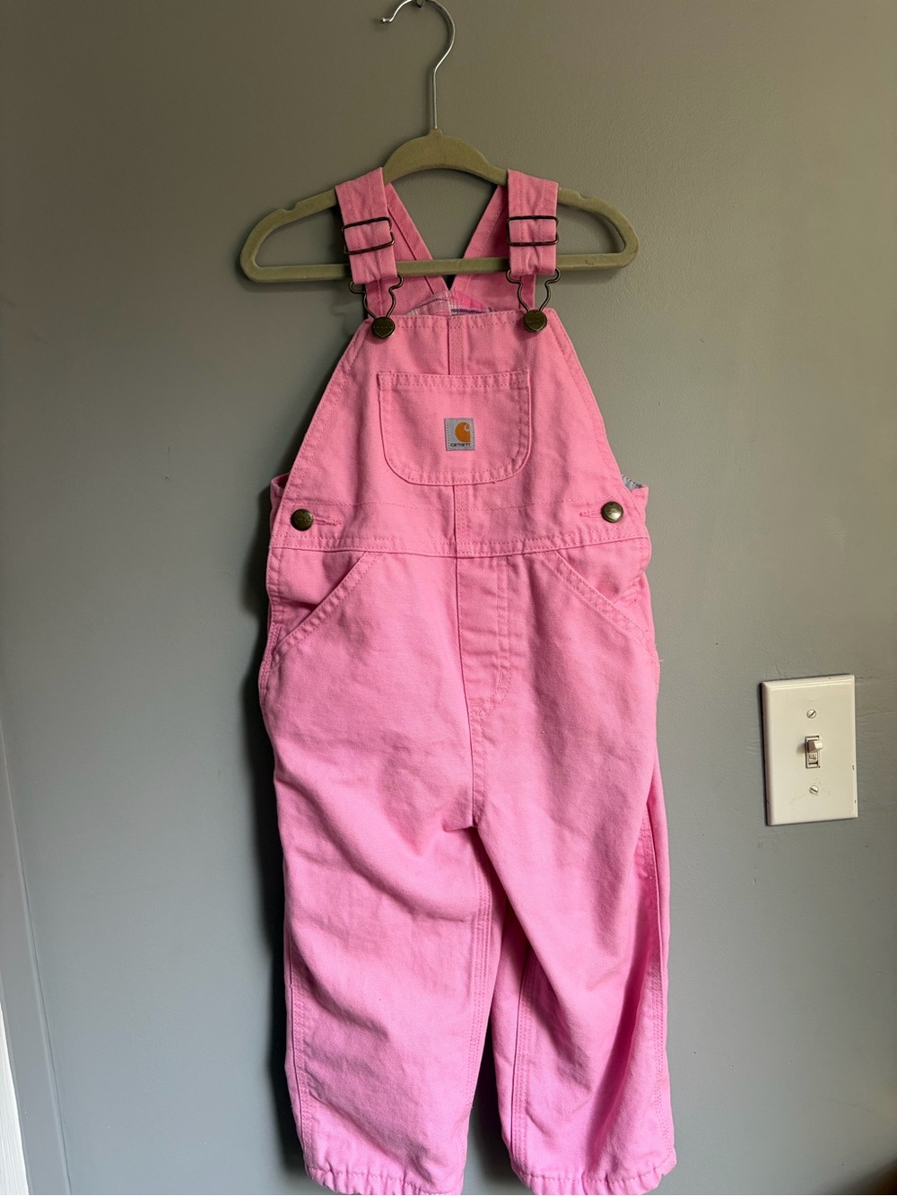 Carhartt Pink Cotton Work Overalls - Women's Jumpsuit